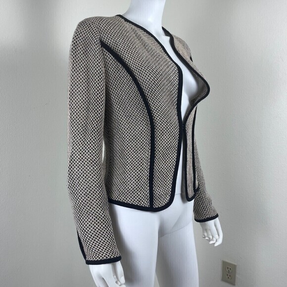 Etcetera Size 6 Cotton Crochet Open Knit Office Blazer Cardigan Contemporary - Picture 3 of 12